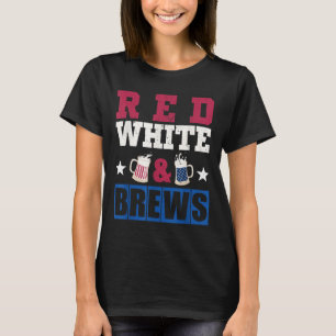 Röd Vit Och Öl Självständighetsdag T Shirt