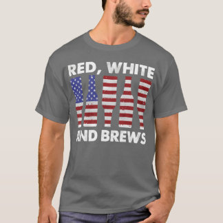 Röd Vit Och Öl vintage T Shirt