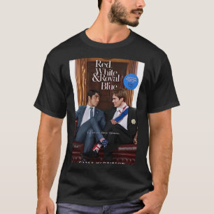 röd vit och royal blå t shirt
