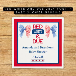 Röd vit och sen juli, fjärde babystölder pappersservett