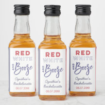 Röd Vit Och Sprit USA Sängkammarparty Favor