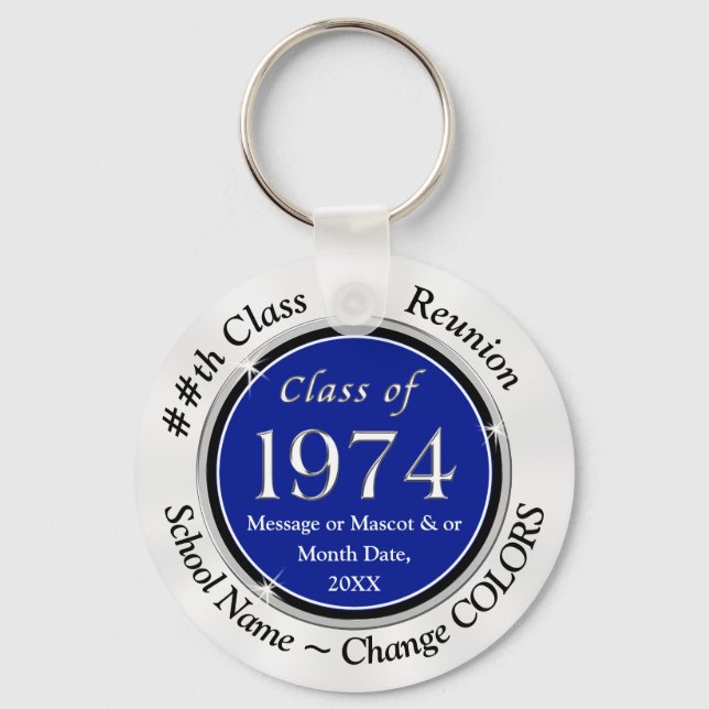 Röd, vit och svart, undergrupp 1974-nyckelkedjor nyckelring (Framsida)