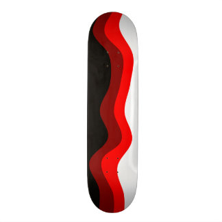 Röd, vit- och svartSkateboard Mini Skateboard Bräda 18,7 Cm