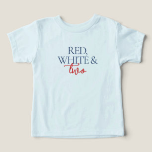 Röd Vit och Två Andra Födelsedagsfesten T Shirt