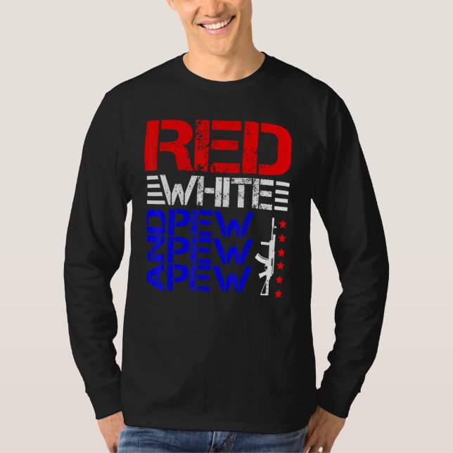 Röd vit och yngd yngel t shirt (Framsida)