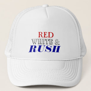 Röd vit rusar keps