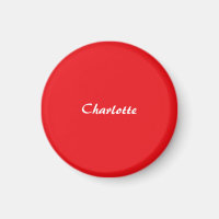 Röd Vit Skrift Elegant Minimalistisk Modernt Namn