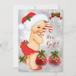 Röd Vit Snö Grön Jul Bebis Shower Flick Inbjudningar