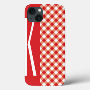 Röd & vitDiagonalGingham.