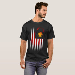 RÖD VITE OCH BLÅPATRIOT FLAGGA VIGNETTE T SHIRT