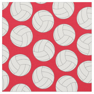 Röd volleyboll tyg