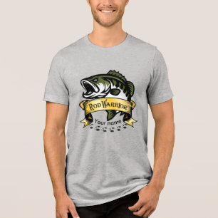 "Rod Warrior" personlig sport Abborrfiske T Shirt
