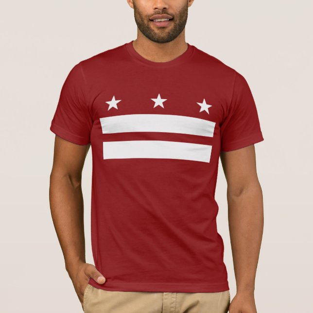 Röd Washington DC-t-skjorta T Shirt (Framsida)