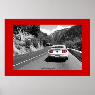 röd yosemit-poster poster