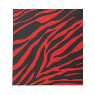 röd zebra anteckningsblock