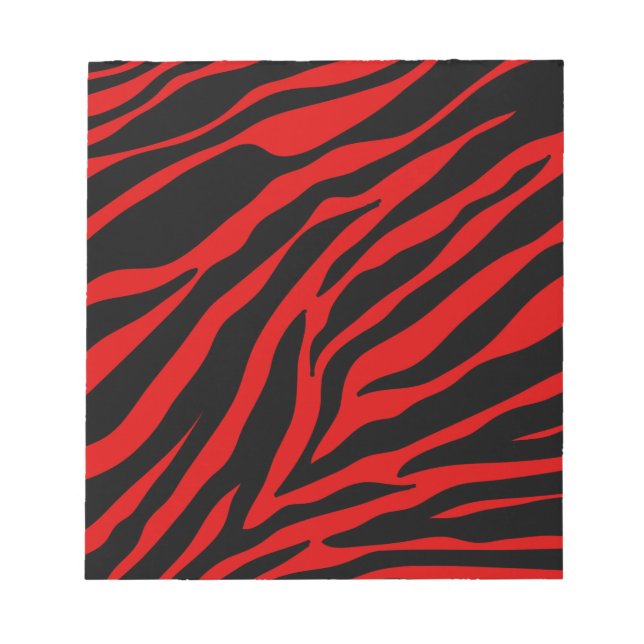 röd zebra anteckningsblock (Framsida)