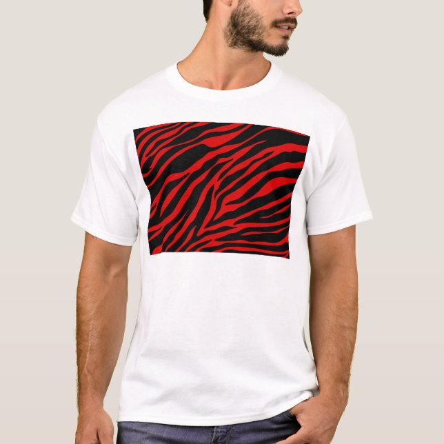 röd zebra t-shirt (Framsida)
