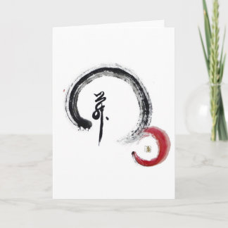 Röd Zen - Enso Kort