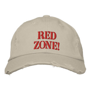Röd Zon! Broderad Keps