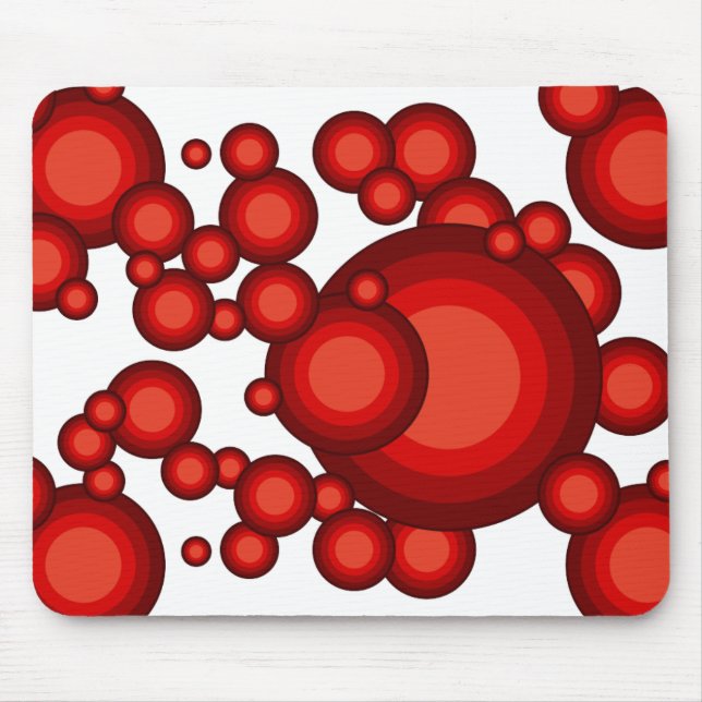 Röda 70-årsjubileet musmatta (Framsidan)