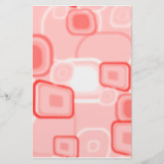 Röda Absract kvadrerar stationärt Brevpapper