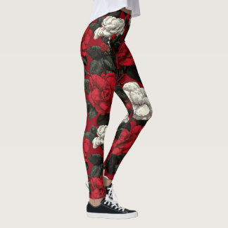 Röda aktiva slitdelar Gardenias presentidéer för m Leggings