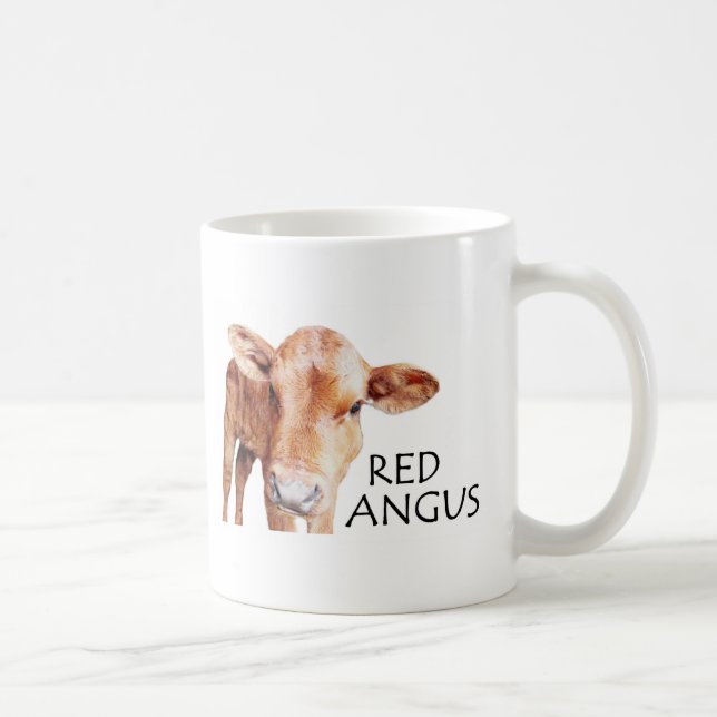 Röda Angus Kaffemugg (Höger)