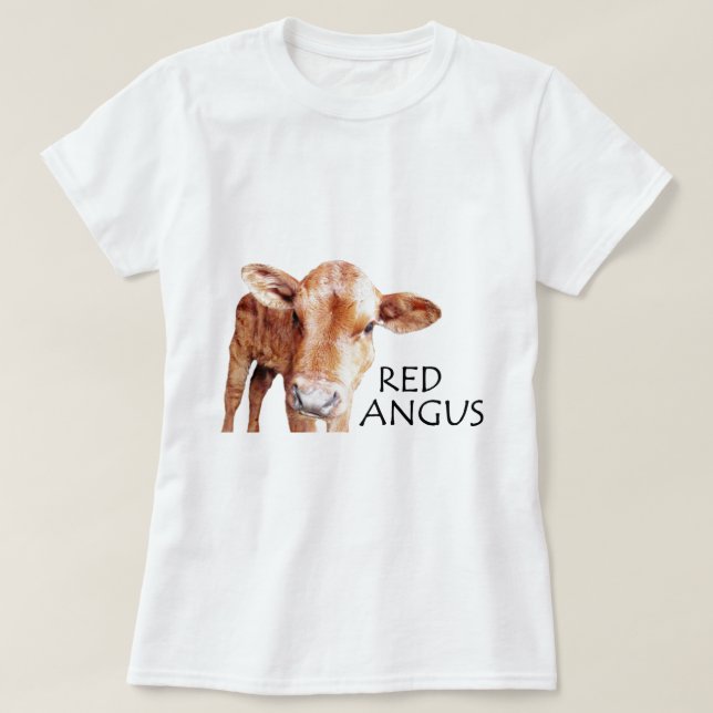 Röda Angus T-shirt (Design framsida)