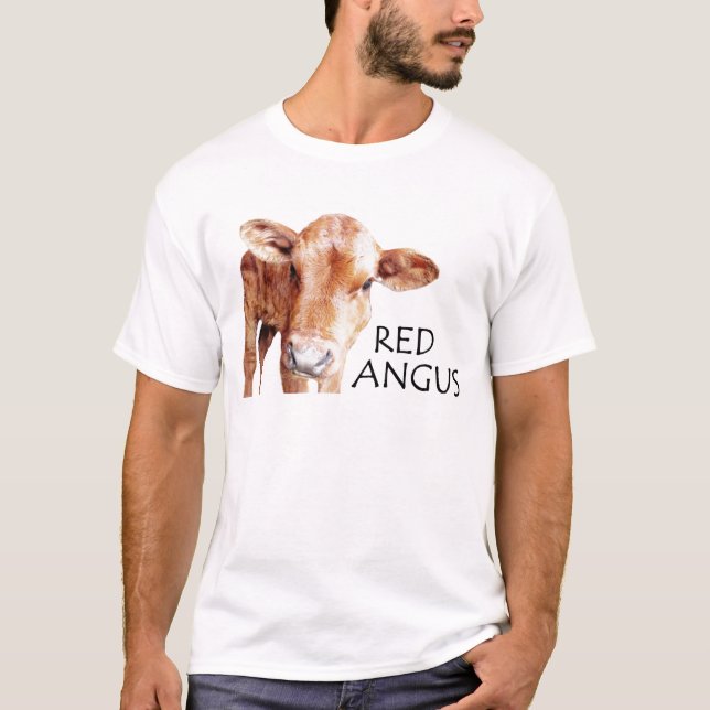 Röda Angus Tee (Framsida)