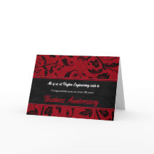 Röda Anpassningsbarna Front Red Damask på årsdagen