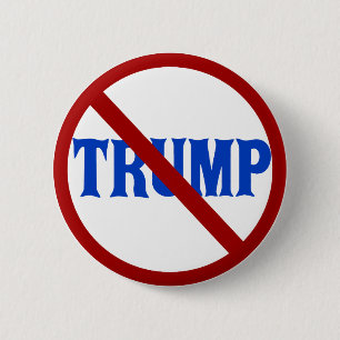 Röda Anti Donald Trump cirklar X Knapp