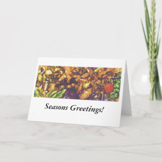 Röda Apple i trädgården Helgkort