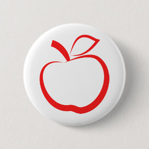 Röda Apple Knapp
