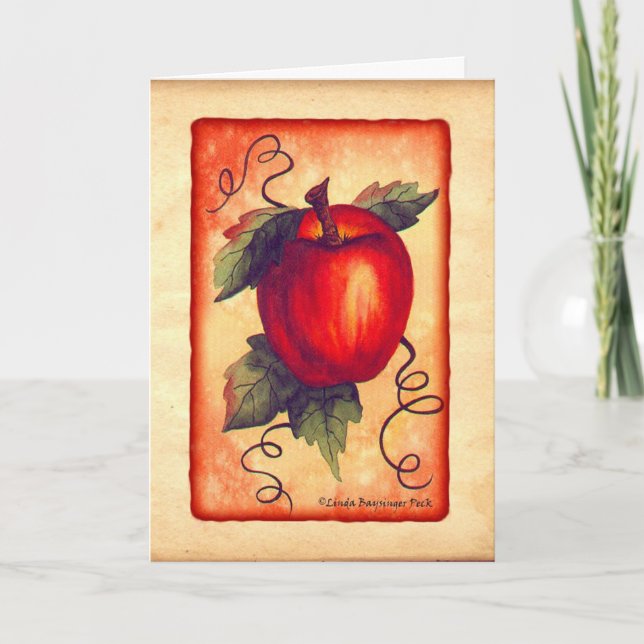 Röda Apple Kort (Framsida)