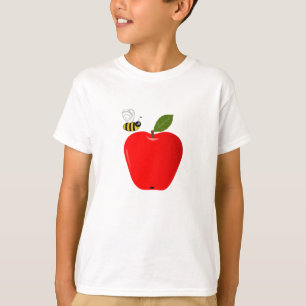 Röda Apple och honungbi T-shirt