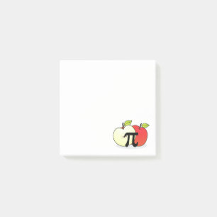Röda Apple Pi som Posta-Det noterar Post-it Block
