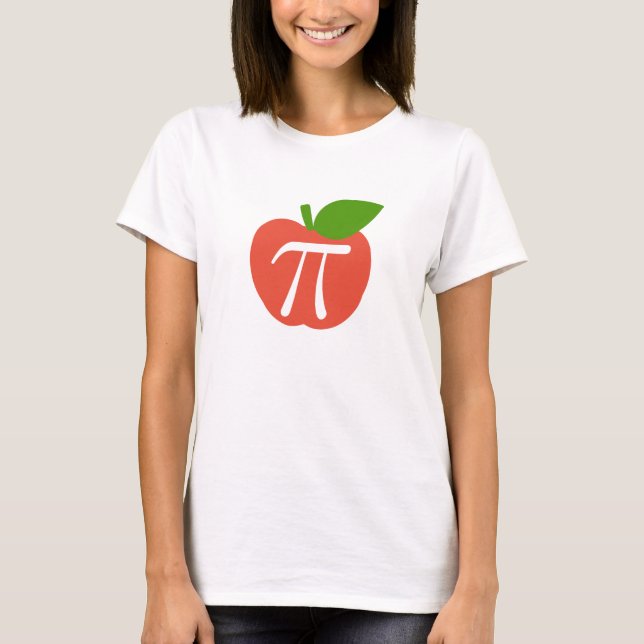 Röda Apple Pi T-shirt (Framsida)