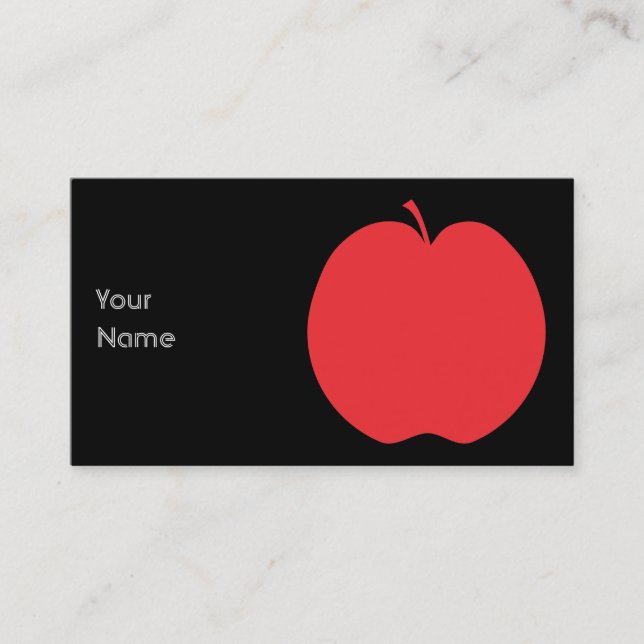 Röda Apple. Visitkort (Framsida)