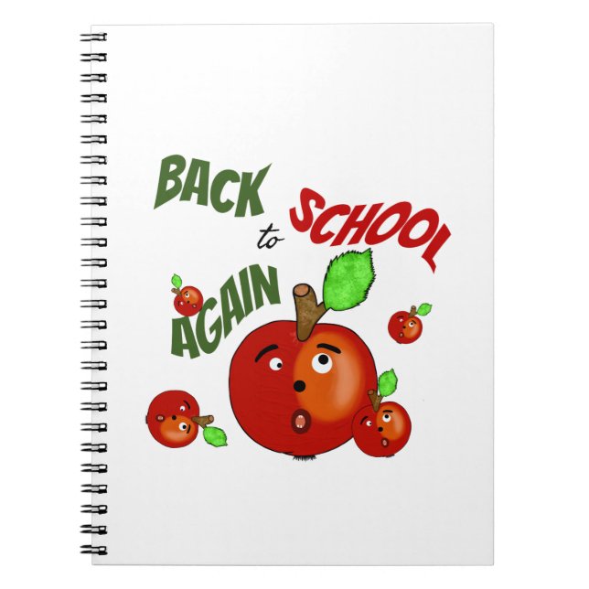 Röda äpplen back to school anteckningsbok (Framsidan)