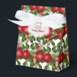 Röda äpplen frukt konservering present presentaskar<br><div class="desc">Röda äpplen hänger mitt ibland gröna blad.</div>