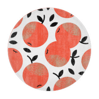 Röda äpplen: Golden Textured Mönster.