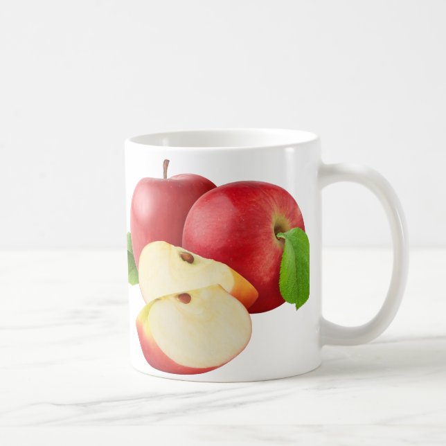 Röda äpplen kaffemugg (Höger)