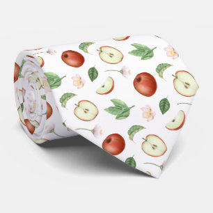 Röda äpplen, Löv och Blommar Slips