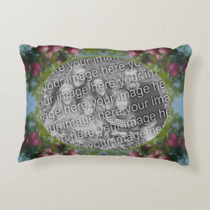 Röda äpplen på Träd Ram lägger till foto Prydnadskudde