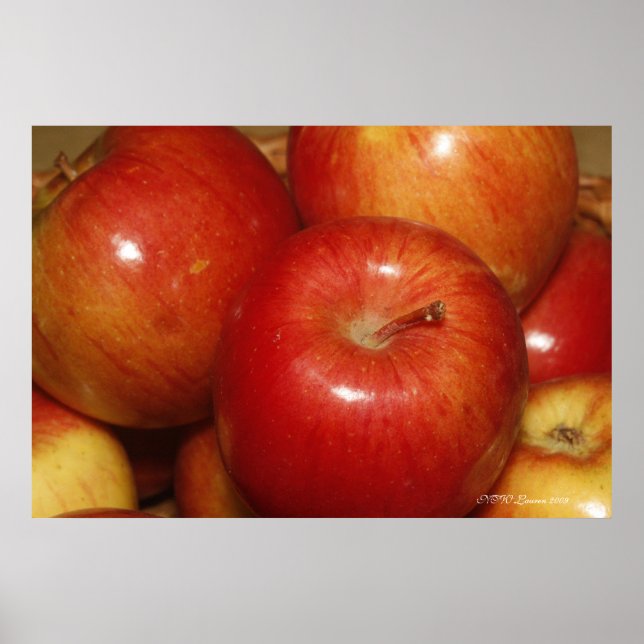Röda äpplen poster (Framsidan)