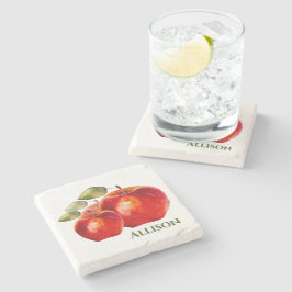 Röda äpplen  stenunderlägg