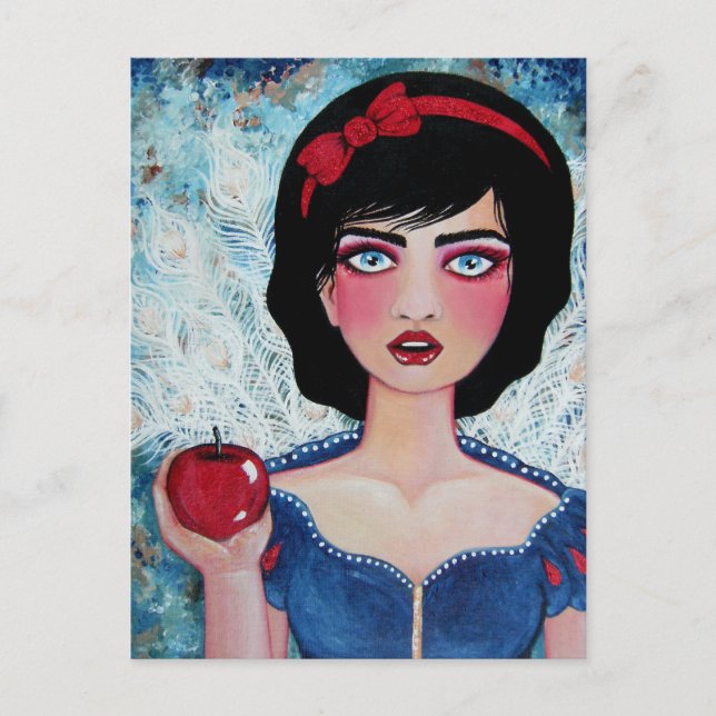 Röda äpplet vykort (Framsida)