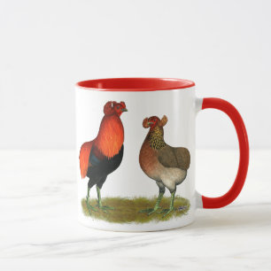 Röda Araucana parar Mugg