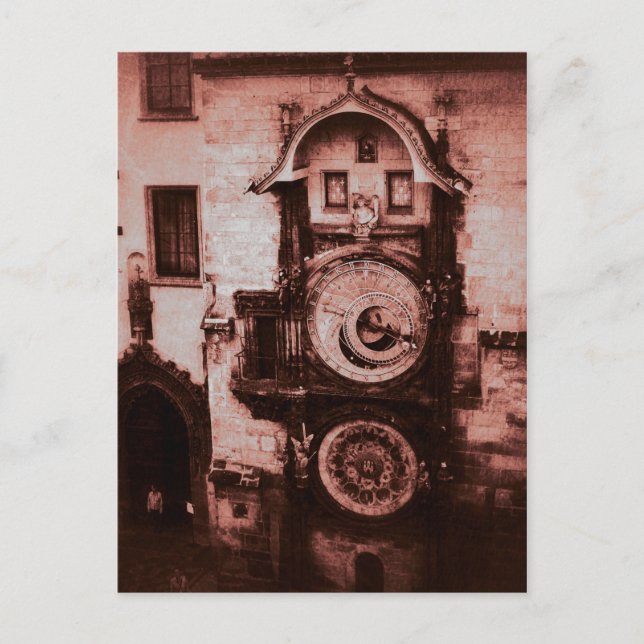 Röda Astronomical tar tid på Vykort (Framsida)