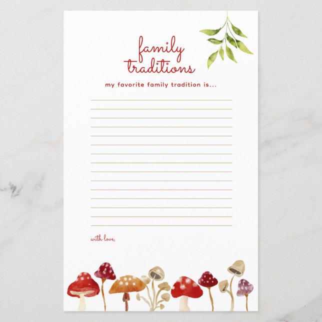 Röda baby shower Vichy svamp förutsägelse spel (Baksida)